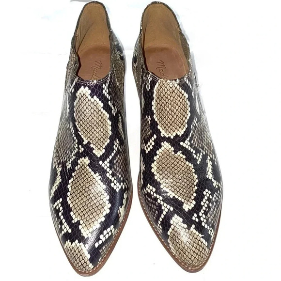 Madewell Sonia Low Chelsea Boot Snakeskin Print Size 7.5 - Picture 7 of 8